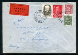 Norvège - Enveloppe En Exprès De Kristiansand Pour La Suède En 1968 - Réf AT 144 - Lettres & Documents