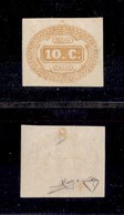 REGNO - 1863 - 10 Cent (1) - Gomma Originale - Cert. Diena (2.500) - Otros & Sin Clasificación