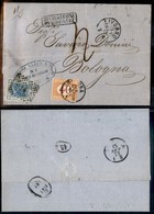 REGNO - 40 Cent (8 - Segnatasse) - Lettera Da Livorno A Bologna Del 12.9.73 Col 20 Cent (26) - Raybaudi - Otros & Sin Clasificación