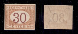 REGNO - 1890 - 30 Cent (23g) Non Dentellato - Gomma Integra - Fiecchi + Cert AG (8.250) - Otros & Sin Clasificación