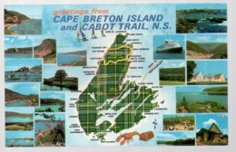 REF 373 : CPA CANADA Map Of Cape Breton Nova Scotia - Cape Breton