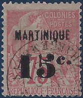 France Colonies Martinique N°18 Oblitéré Frais & TTB (tirage 5000) - Used Stamps