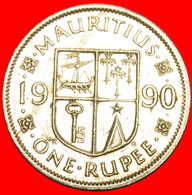 + SHIP (1987-2016): MAURITIUS ★ 1 RUPEE 1990! LOW START ★ NO RESERVE! - Maurice