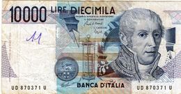 Billet De L’Italie De 10.000 Lire Le 3 Septembre 1984 En T T B + - Signature Cam - 100000 Liras