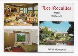 34  MONTAGNAC    LES ROCAILLES  MOTEL  RESTAURANT   2 SCANS - Montagnac