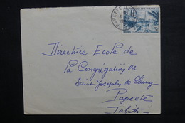 OCÉANIE - Enveloppe De Papeete Pour Papeete En 1957, Affranchissement Plaisant - L 38247 - Storia Postale