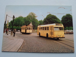 Rue ROYALE Koningstraat TROYLEYBUS 6023 & TRAM 1763 Brussel ( Thill ) Anno 19?? ( Voir / Zie Photo )  ! - Nahverkehr, Oberirdisch