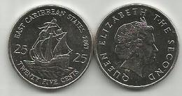 East Caribbean States 25 Cents 2007. High Grade - Caraibi Orientali (Stati Dei)