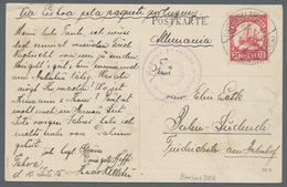 Deutsch-Ostafrika - Stempel: 1915 - DARESSALAM (10.7.15). 7 1/2 Heller (Mi.-Nr. 32) Auf Ansichtskart - German East Africa