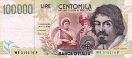 ITALY 100000 LIRE 1994 P-117a VF "free Shipping Via Registered Air Mail" - 100000 Liras