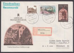 Mi- Nr. U8, R- Brief Mit Pass. Zusatzfr. "Krölpa", 30.7.90 - Enveloppes - Oblitérées