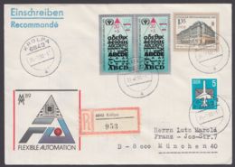Mi- Nr. U9, R- Brief Mit Pass. Zusatzfr. "Krölpa", 30.7.90 - Enveloppes - Oblitérées