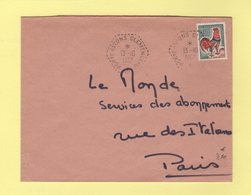 Poste Navale - Porte Avion Clemenceau - 13-10-1967 - Posta Marittima