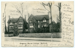 BEDFORD : CRESCENT HOUSE COLLEGE / POSTMARK - BEDFORD (SQUARE CIRCLE) / ADDRESS - TONBRIDGE, HADLOW ROAD - Bedford