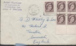 3426  Carta  Montreal 1954, Canada. - Lettres & Documents