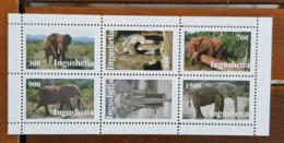 RUSSIE- Ex URSS, Elephants, Elephant.Feuillet 6 Valeurs émis En 1998. MNH, Neuf Sans Charniere (B) - Eléphants