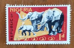 NIGERIA, Elephants, Elephant. Yvert N° 168 Sans Charniere. MNH. - Elefantes