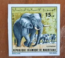MAURITANIE, Elephants, Elephant. Yvert N°362 NON DENTELE. Neuf Sans Charniere. MNH - Elefantes