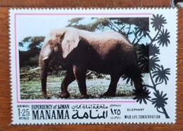 MANAMA, Elephants, Elephant. 1 Valeur Neuf Sans Charniere. MNH - Olifanten