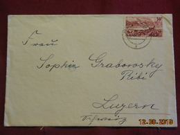 Lettre De Saar De 1921 à Destination De Luzerne - Briefe U. Dokumente