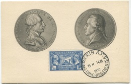 LEGION AMERICAINE   (Yvert N° 245) Carte Maximum PARIS  / 1932 - ...-1929