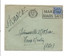IRLANDE EIRE LETTRE POUR LA FRANCE 1948 - Lettres & Documents