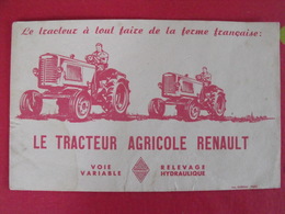 Buvard Tracteur Renault. Le Tracteur à Tout Faire De La Ferme Française. Vers 1950 - Landwirtschaft