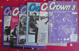 Lot De 6 Revues En Anglais. Crown N° 3,4,5,6,7,9. 1982 - Englische Grammatik