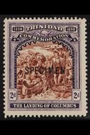 1898 2d Brown & Dull Violet "Anniversary Of Discovery", SPECIMEN OVERPRINTED, SG 125s, Fine Mint For More Images, Please - Trinidad & Tobago (...-1961)