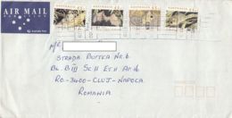 GHOST BAT, DUNNART, POSSUM, SQUIRREL GLIDER, STAMPS ON COVER, 1992, AUSTRALIA - Cartas & Documentos