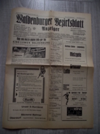 Germany - Waldenburg - 19 November 1964 - Waldenburger Bezirksblatt - Newspaper - Football Soccer - 430/350 Mm - Sports