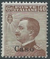 1912 EGEO CASO EFFIGIE 40 CENT MNH ** - RA32-3 - Ägäis (Caso)