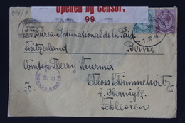 South African Occupation Of Southwest Africa Forerunner Windhoek -> Bern 27-10-1916 Altered German Cancel +censored - Brieven En Documenten