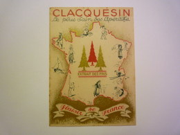 GP 2019 - 1951  Petit CALENDRIER  PUB  "CLACQUESIN"  1938  XXX - Small : 1921-40