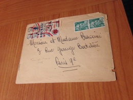 LETTRE -  Tour De  FRANCE 1948- VALENCIENNES /ROUBAIX 21eme étape   (port à Ma Charge ) - Covers & Documents