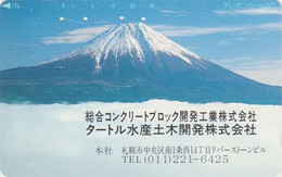 Télécarte Japon / 110-126 - Paysage Montagne Volcan Mont Fuji - Landscape Mountain Japan Phonecard - MD 721 - Volcanos