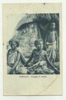 SOMALIA - FAMIGLIA DI NOMADI 1934 - VIAGGIATA FP - Somalia