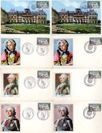 Lot " 200 ANS DE L'INTEGRATION DE LA LORRAINE " Sur 10 Cartes Maximum De 1966. Div. édit° N° YT 1483. TB état CM - Collections, Lots & Series