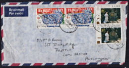Ca0308 ZAIRE 1990, Pope & Human Rights Stamps On Kamina Cover To England, I.10(D) Cancellation - Gebraucht