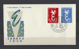 Belgique: 1064/1065 Sur FDC - 1951-1960
