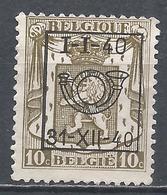 Belgium 1940. Scott #267 (U) Coat Of Arms (I-I-40, 31-XII-40) - Typo Precancels 1936-51 (Small Seal Of The State)