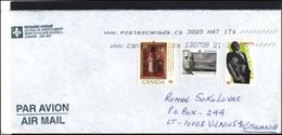 CANADA Postal History Cover Bedarfsbrief CA 097 Air Mail Personalities Queen Oliver Jones - Lettres & Documents
