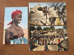 4 Cpsm, Editions.Hoa-Qui, Afrique En Couleurs,Faune Africaine, Beauté Noire, Danses - Zonder Classificatie