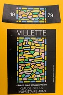 11544 - Villette 1979 Vitrail Claude Giroud Aran Suisse - Arte