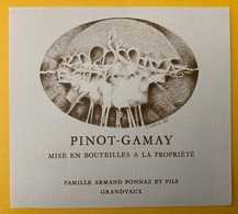 11546 -Pinot-Gamay Armand Ponnaz Grandvaux Suisse - Arte