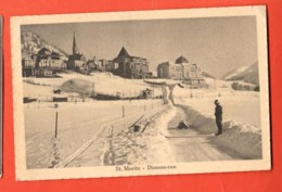 TSQ-40 St. Moritz  Dimson-run. Bobsleigh, Bob. Belebt. Wehrli 17487 Gelaufen 1914 - Saint-Moritz
