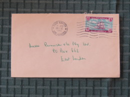 South Africa 1962 Cover East London To East London - Ships - Carnets