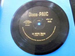 "LA PETITE ÉGLISE " -CARRIERE HURBEL Disque  Vinyle 45 Tours Publicitaire Souple Flexi-☛DISCO-PAIC - DISCO PAIC MUSIQUE - Collectors