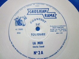LA MER CHARLES TRENE Fromage De Gruyère La Vache Grosjean Rama Disque Vinyle Souple 45 Tours Publicitaire Flexi-☛MUSIQUE - Collectors