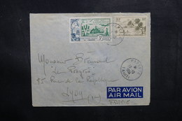 OCÉANIE - Enveloppe De Papeete Pour La France En 1954, Affranchissement Plaisant - L 40373 - Storia Postale